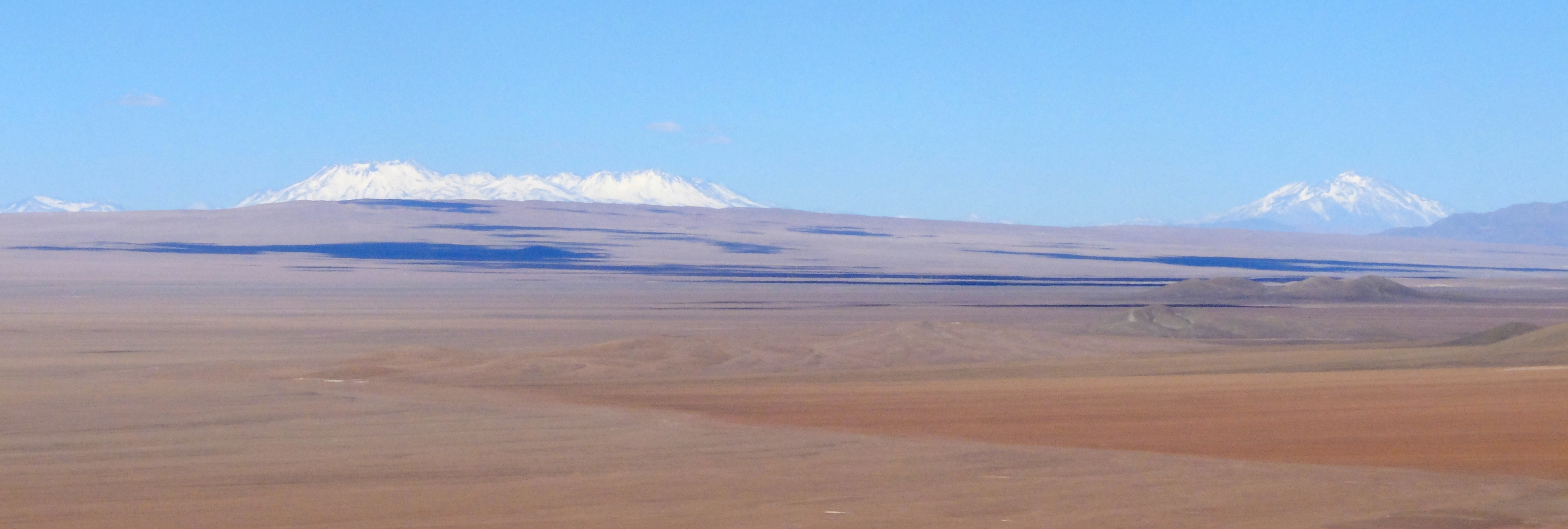 Landscape in the Cu prospective Cordillera Domeyko, Northern Chile